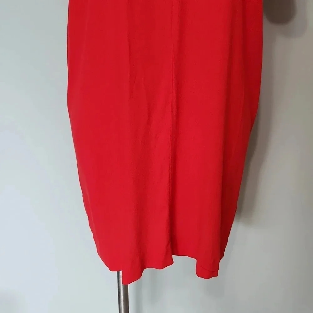 Madewell Red Lace-Up Tunic Dress - Picture 4 of 11